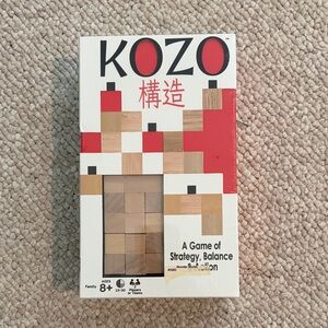 Red and Natural Wood Balance Game by